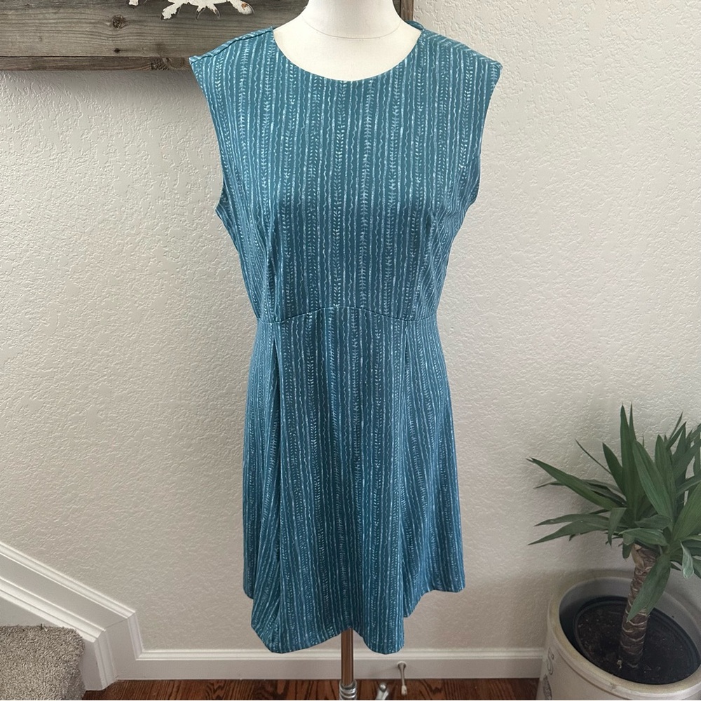 Title Nine blue stretch knit athletic dress ladies size M